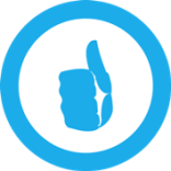 thumbs up icon circle