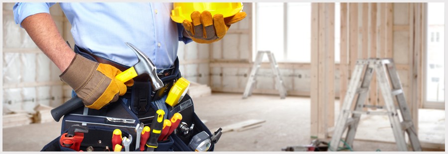 worker construction banner