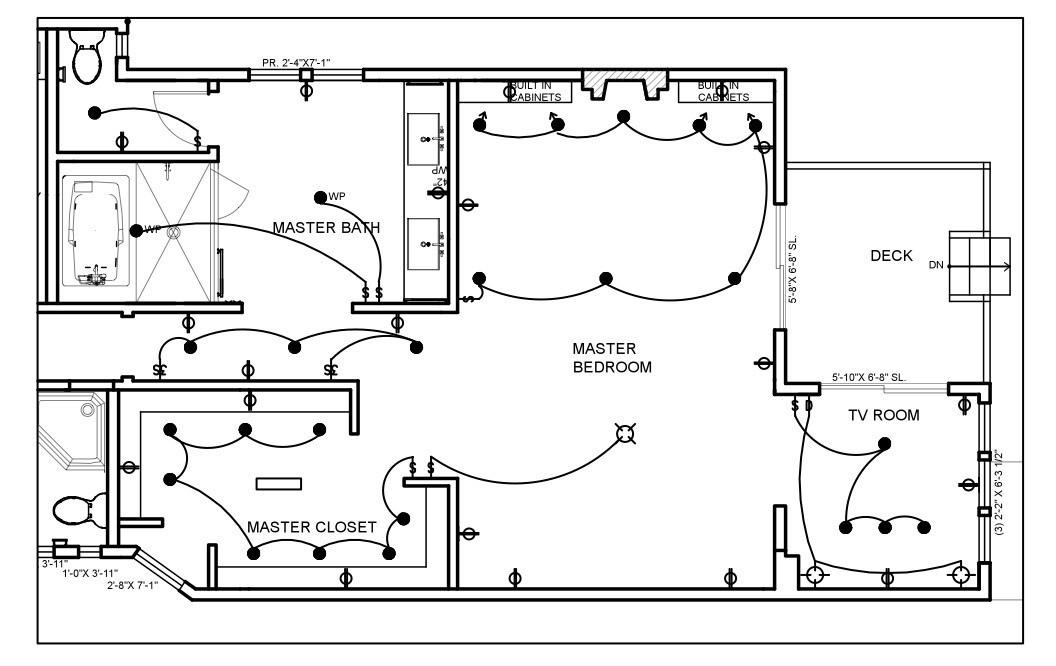 electrical plan residential drawing
