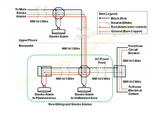 wiring diagram for smoke detectors